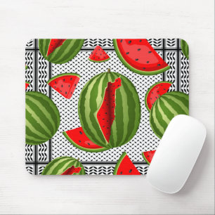 Watermelon Palestine Map Slice Mouse Mat