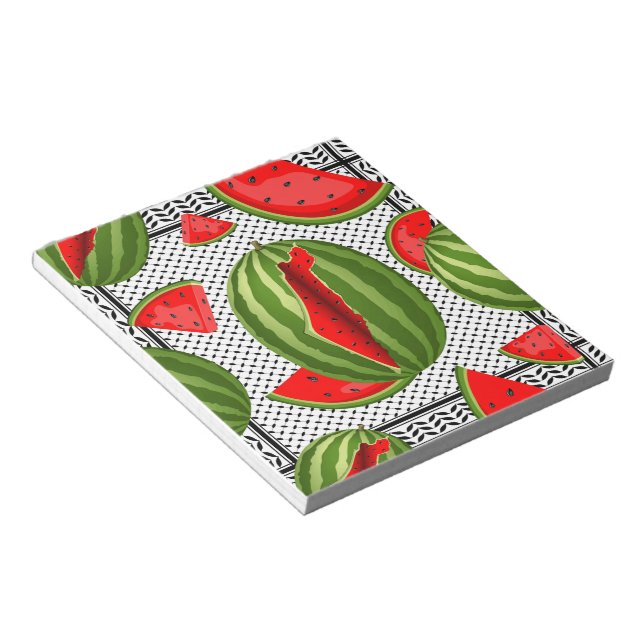 Watermelon Palestine Map Slice Notepad (Angled)