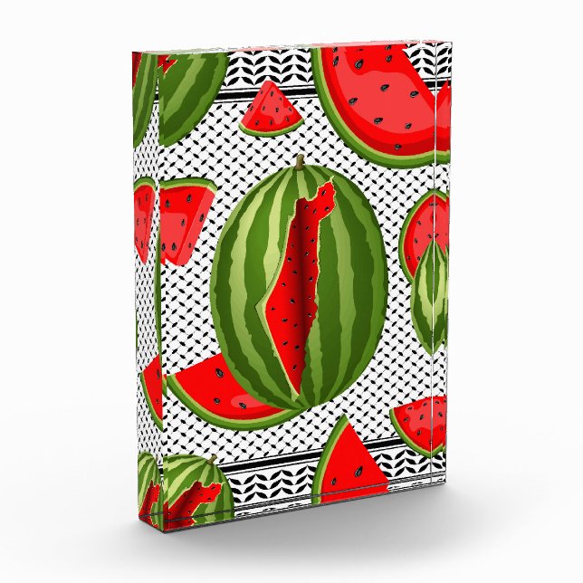 Watermelon Palestine Map Slice Photo Block (Left)
