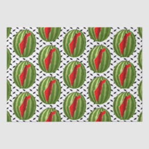 Watermelon Palestine Map Slice Tissue Paper