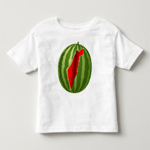 Watermelon Palestine Map Slice Toddler T-Shirt