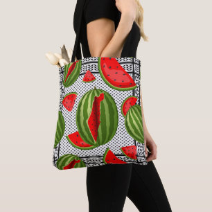 Watermelon Palestine Map Slice Tote Bag