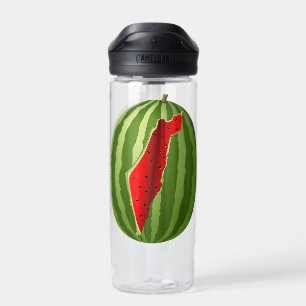 Watermelon Palestine Map Slice Water Bottle