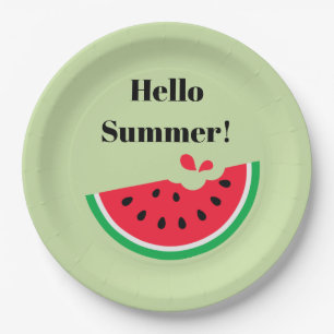 Watermelon Paper Plate