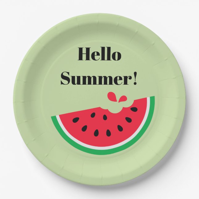 Watermelon Paper Plate (Front)
