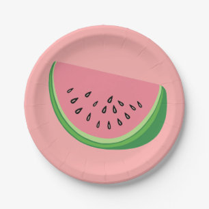Watermelon Paper Plate