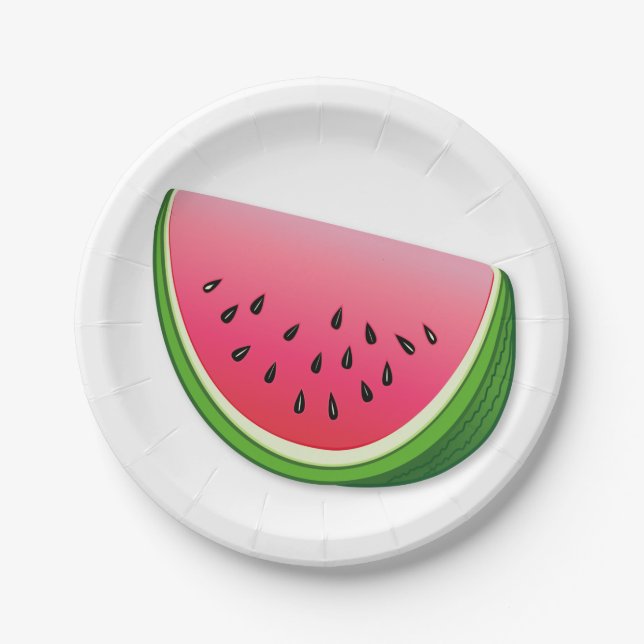 Watermelon  paper plate (Front)