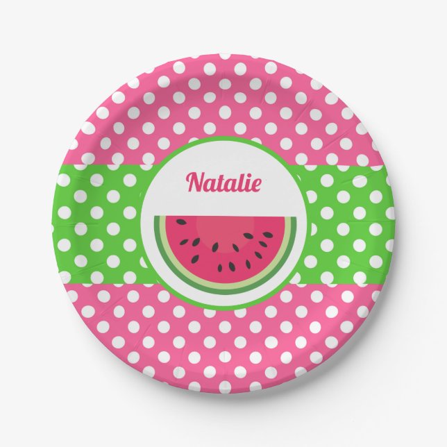Watermelon paper plates (Front)