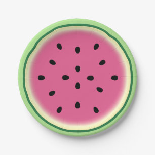 Watermelon Paper Plates