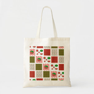 Watermelon Patchwork Tote Bag