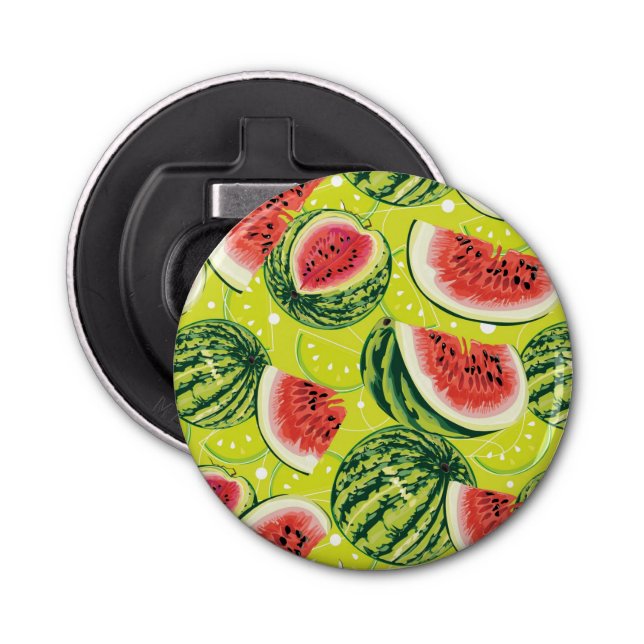 Watermelon Pattern 2 Bottle Opener (Front)