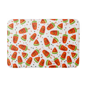 Watermelon pattern bath mat