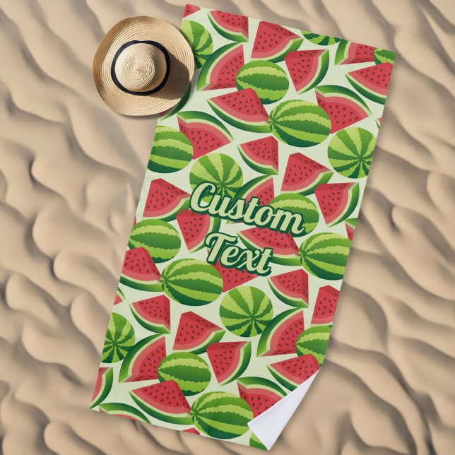 Watermelon Pattern Beach Towel (Creator Uploaded)