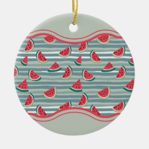 Watermelon Pattern Ceramic Tree Decoration