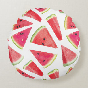 Watermelon Pattern Creation 2 Round Cushion
