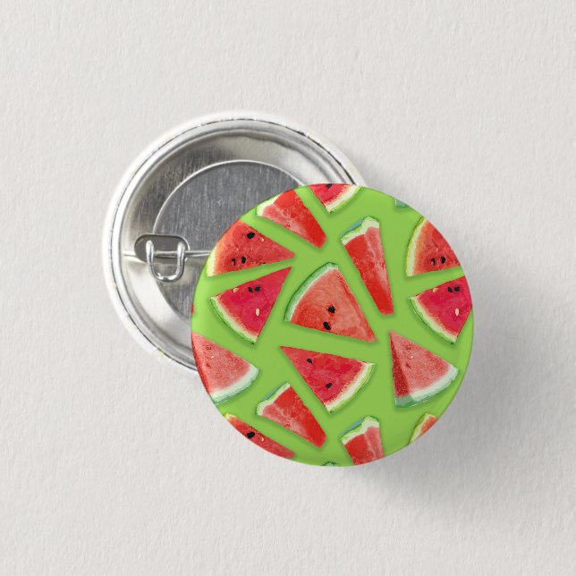 Watermelon Pattern Creation 3 Cm Round Badge (Front & Back)