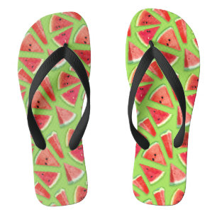 Watermelon Pattern Creation 3 Flip Flops