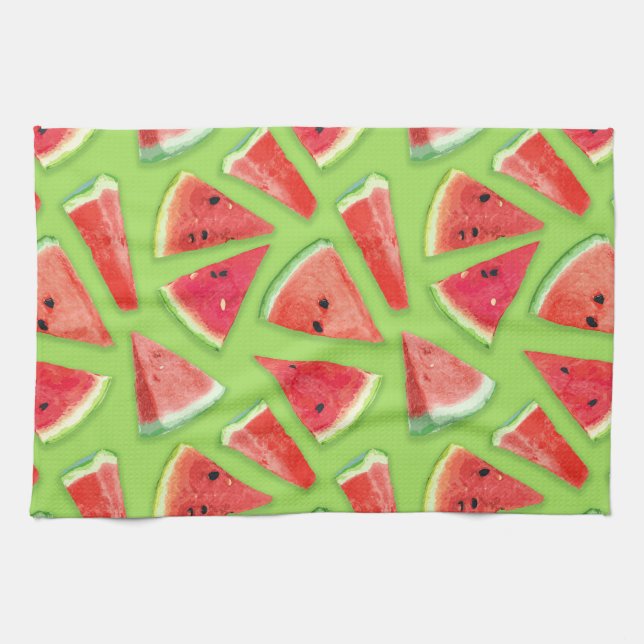 Watermelon Pattern Creation 3 Tea Towel (Horizontal)