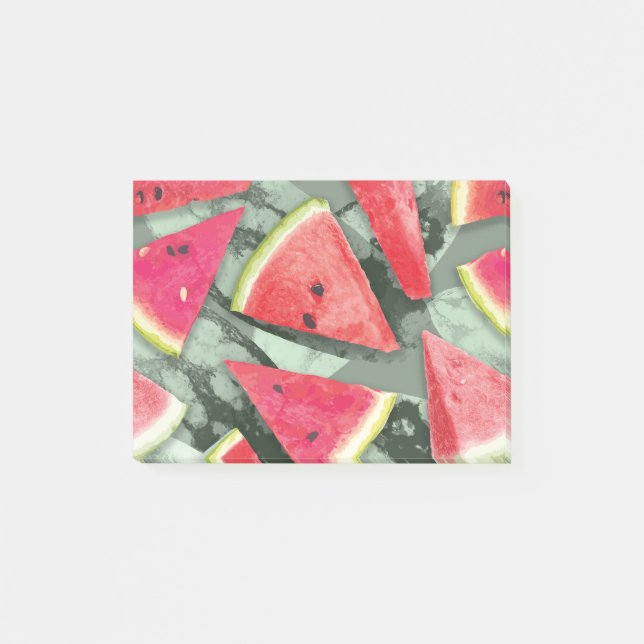 Watermelon Pattern Creation 4 Post-it Notes (Front)