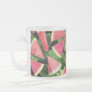Watermelon Pattern Creation 5 Frosted Glass Coffee Mug