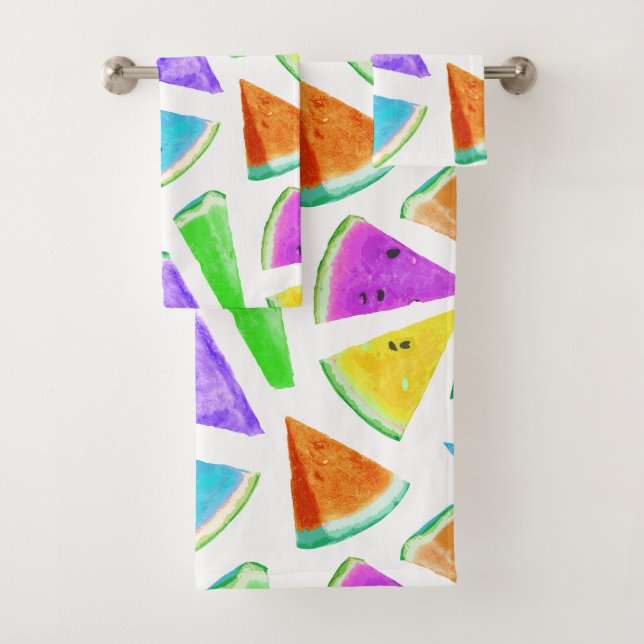 Watermelon Pattern Creation 6 Bath Towel Set (Insitu)