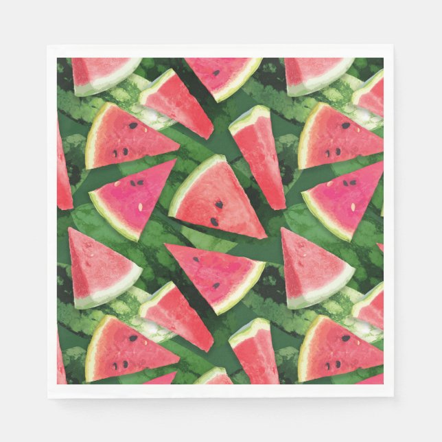 Watermelon Pattern Creation Napkin (Front)