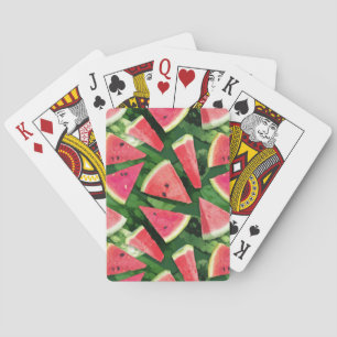 Watermelon Pattern Creation Playing Cards