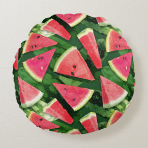Watermelon Pattern Creation Round Cushion
