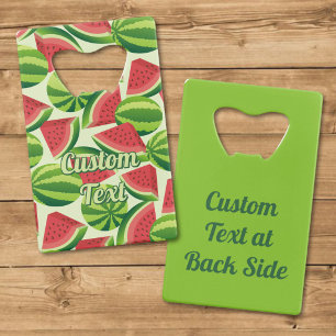 Watermelon Pattern Credit Card Bottle Opener