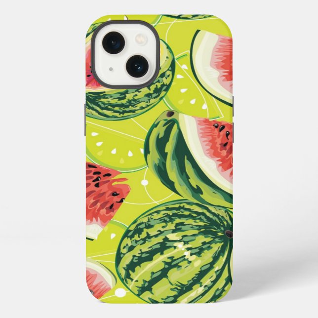 Watermelon Pattern iPhone Case (Back)