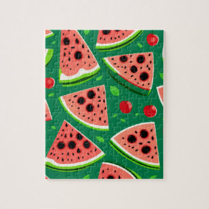 Watermelon Pattern Jigsaw Puzzle