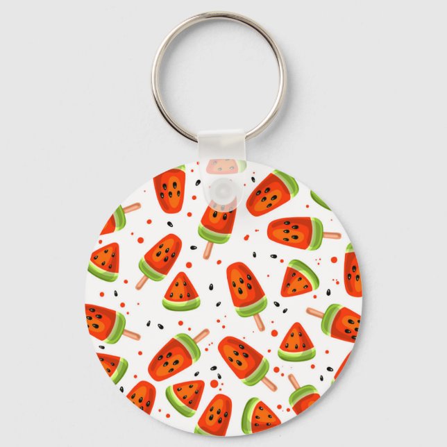Watermelon pattern key ring (Front)