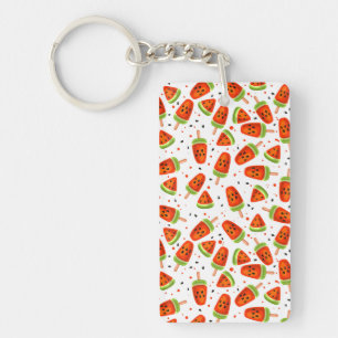 Watermelon pattern key ring