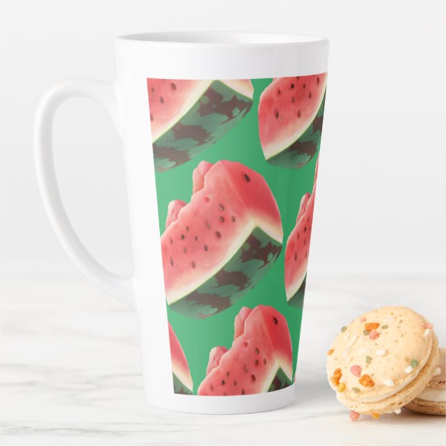 Watermelon Pattern Latte Mug (In Situ)