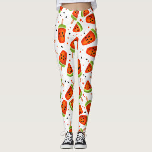 Watermelon pattern leggings