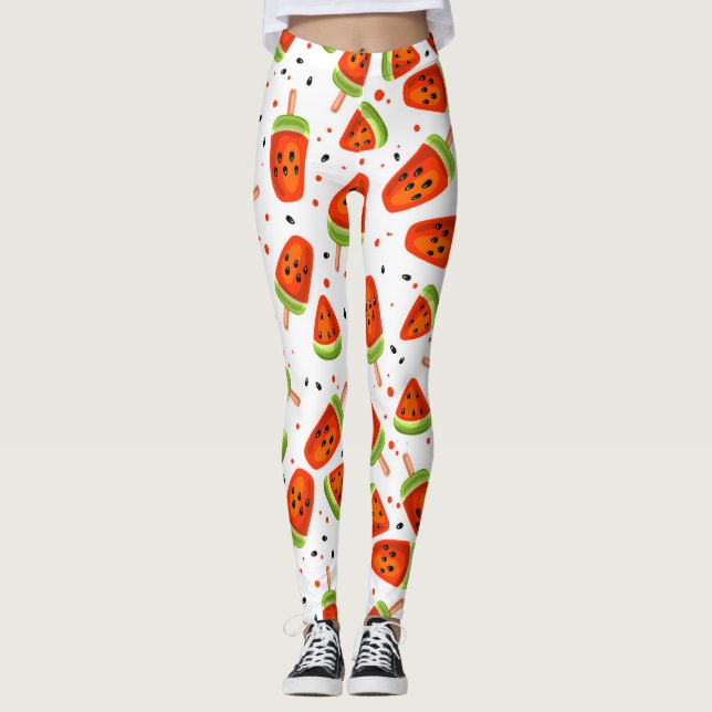 Watermelon pattern leggings (Front)
