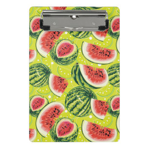 Watermelon Pattern Mini Clipboard