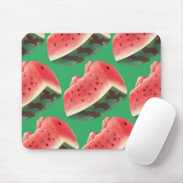 Watermelon Pattern Mouse Mat (With Mouse)