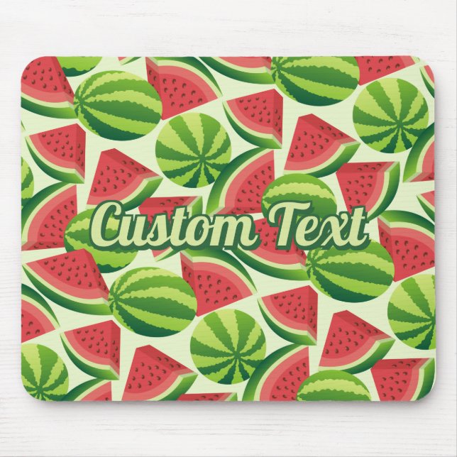 Watermelon Pattern Mouse Pad (Front)