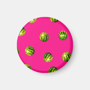 watermelon pattern pink magnet