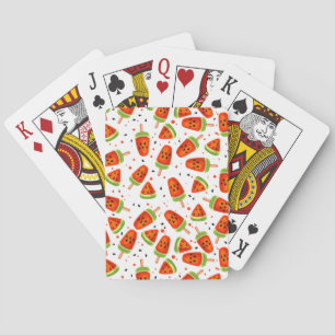 Watermelon pattern playing cards