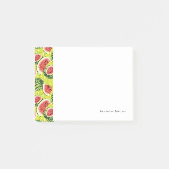 Watermelon Pattern Post-it Notes (Front)
