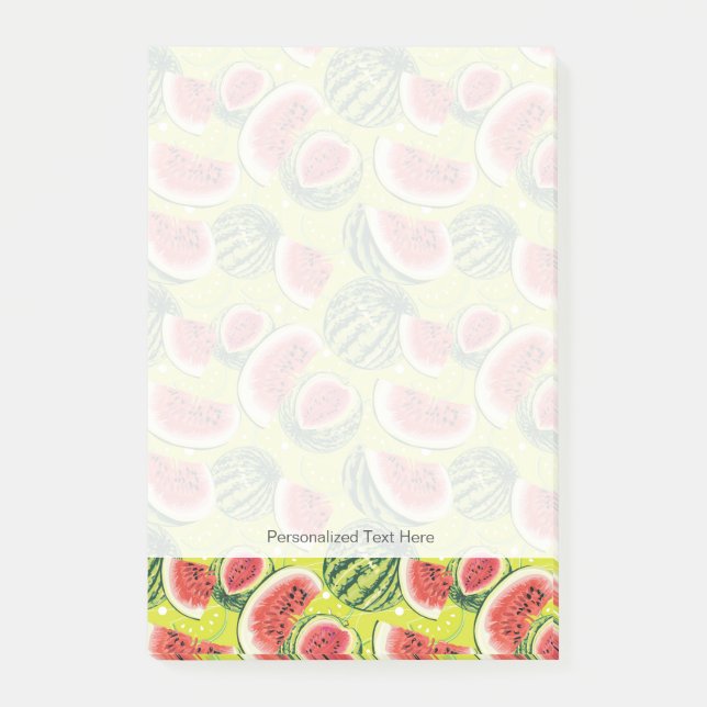 Watermelon Pattern Post-it Notes (Front)