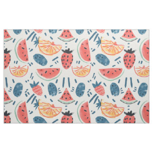 Watermelon Pattern Seamless Summer Fruit Cottage Fabric
