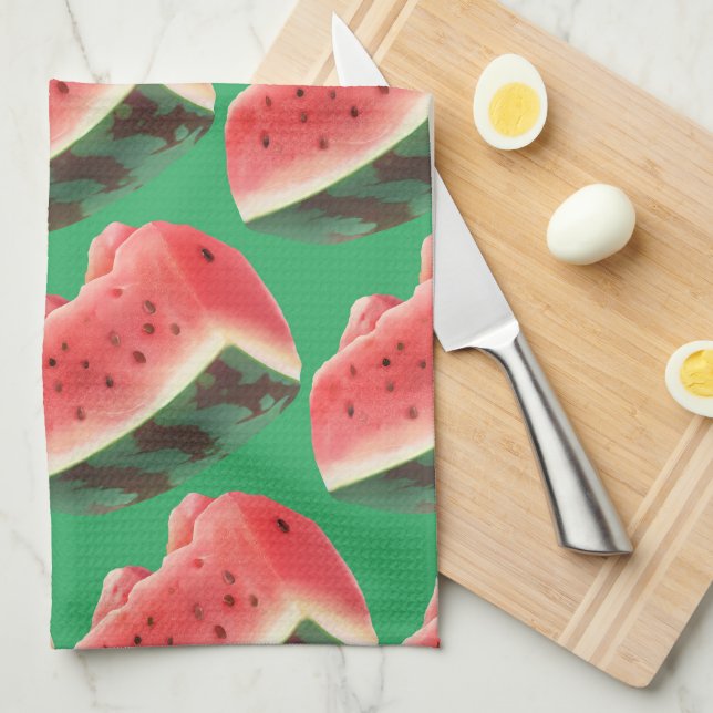 Watermelon Pattern Tea Towel (Quarter Fold)