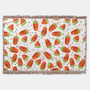 Watermelon pattern throw blanket