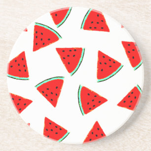 Watermelon Pattern Triangles Coaster