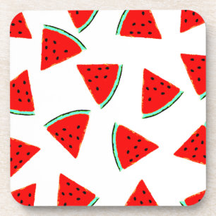 Watermelon Pattern Triangles Coaster