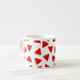 Watermelon Pattern Triangles Espresso Cup