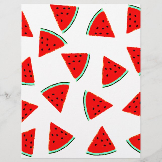 Watermelon Pattern Triangles Flyer (Front)